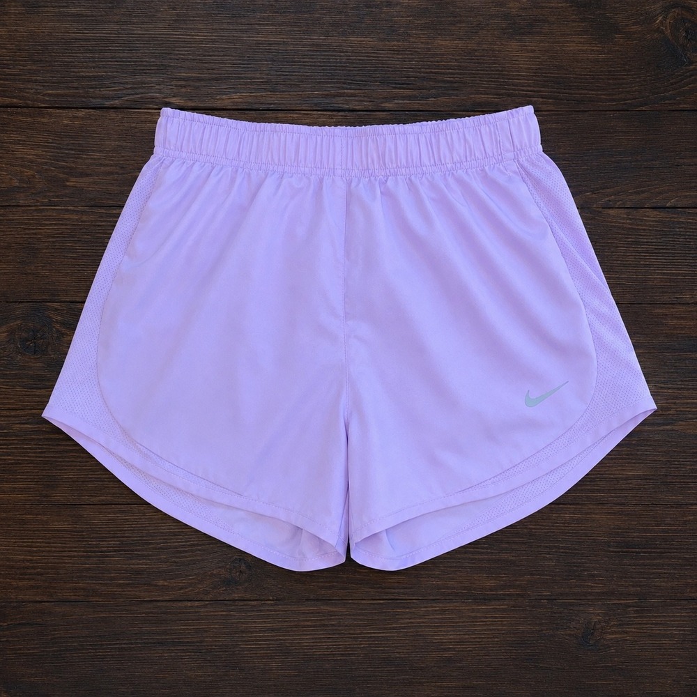 Nike Tempo Womens Running Shorts M Mesh Purple Lilac Lavender Dri Fit Track 3"